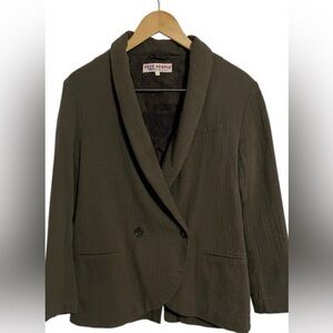 Free People Gauzy Blazer Brown